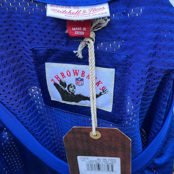 Mitchell & Ness NFL Throwbacks New York Giants Concepts Mesh Tank Top Blue Men's - Picture 5 of 5